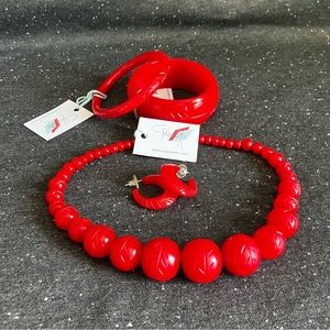 Splendette Poppy Red Fakelite Set
